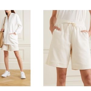 Ernest Leoty Women White Eve Organic Cotton Jersey Shorts Sz Large Cream